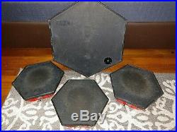 Vintage Simmons SDS8 Red Drum Set Pads- Bass Drum and 3 toms