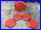 Vintage-Simmons-SDS8-Red-Drum-Set-Pads-Bass-Drum-and-4-toms-01-rmau