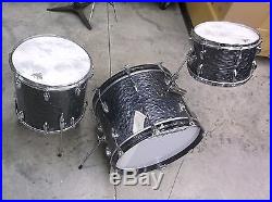 Vintage Slingerland 1960-61, 3 Ply 4 Piece Drum set 20,12, 14, Matching Snare