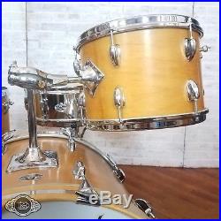 Vintage Slingerland 3 ply thermogloss natural maple drum set 13-16-22 5x14 snare
