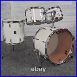 Vintage Sonor Phonic Centennial 4pc Drum Set White Wrap Good