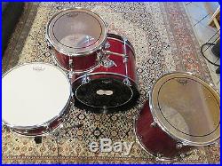 Vintage Star Drum Set 20-16-12-14 Pre-Tama Red Sparkle Excellent Condition