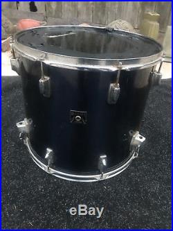 Vintage Tama Imperial Star Midnight Blue Concert Tom Drum Set Kit Imperialstar