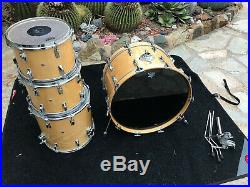 Vintage Tama Superstar 4pc Super Maple Gloss Drum Set kit 24x14,13x8,14x10,16x16