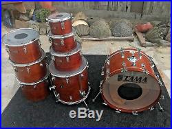 Vintage Tama Superstar 8pc Concert Tom Drum Set kit