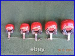 Vintage Temple Blocks Set of Five with Mounting Hardware