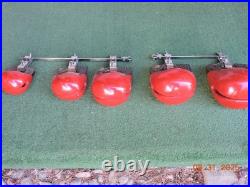 Vintage Temple Blocks Set of Five with Mounting Hardware