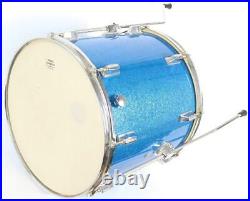 Vintage US Mercury Blue Sparkle 5pc. Drum Set 22/16/13/12/14 Drums