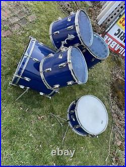 Vintage USA LUDWIG Drum Kit Set Black & White Badge POWER TOMS RARE