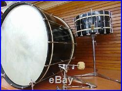 Vintage Walberg & Auge Drum Set Bass Drum, 28 x 16, Snare Drum 6 x 14 Pedal
