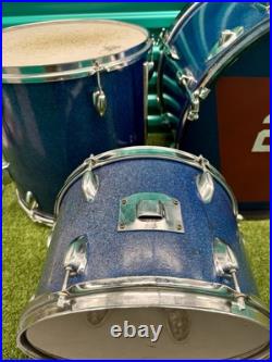 Vintage Whitehall Drum Set 20/12/13/16 Made In Japan -Blue Sparkle