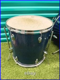 Vintage Whitehall Drum Set 20/12/13/16 Made In Japan -Blue Sparkle