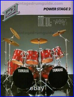 Vintage Yamaha 80's Japan 5000 drum set w hardware POWER STAGE BIRCH