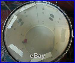 Vintage ludwig drum set early 1960's duco club date / hobby keystone