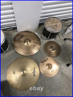 Vintage mixed drum set, see photos, local pick up, as is