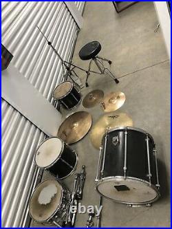 Vintage mixed drum set, see photos, local pick up, as is
