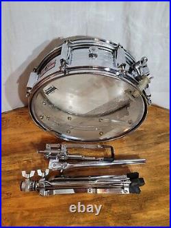 Vtg Yamaha Prototype SD350 MG Snare Drum Japan w Case & Stand SERIAL # MO-3536