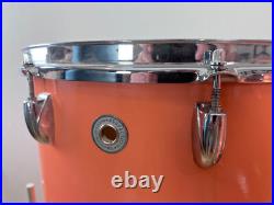WALBERG & AUGE 60s Vtg 3-Pc DRUM SET Cameo Coral 6-Ply Gretsch Lugs 12-14-22 W&A WALBERG & AUGE 60s Vtg 3-Pc DRUM SET Cameo Coral 6-Ply Gretsch Lugs 12-14-22 W&A