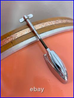 WALBERG & AUGE 60s Vtg 3-Pc DRUM SET Cameo Coral 6-Ply Gretsch Lugs 12-14-22 W&A WALBERG & AUGE 60s Vtg 3-Pc DRUM SET Cameo Coral 6-Ply Gretsch Lugs 12-14-22 W&A