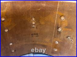 WALBERG & AUGE 60s Vtg 3-Pc DRUM SET Cameo Coral 6-Ply Gretsch Lugs 12-14-22 W&A WALBERG & AUGE 60s Vtg 3-Pc DRUM SET Cameo Coral 6-Ply Gretsch Lugs 12-14-22 W&A