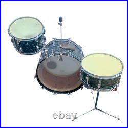 WFL Drum Set 1957 Barrett Deems Porto-Pak Model Black Diamond, 22, 12, 13 WFL Drum Set 1957 Barrett Deems Porto-Pak Model Black Diamond, 22, 12, 13