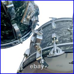 WFL Drum Set 1957 Barrett Deems Porto-Pak Model Black Diamond, 22, 12, 13 WFL Drum Set 1957 Barrett Deems Porto-Pak Model Black Diamond, 22, 12, 13