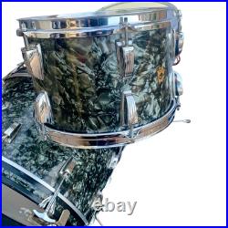 WFL Drum Set 1957 Barrett Deems Porto-Pak Model Black Diamond, 22, 12, 13 WFL Drum Set 1957 Barrett Deems Porto-Pak Model Black Diamond, 22, 12, 13