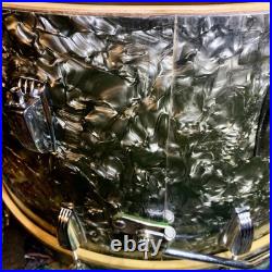 WFL Drum Set 1957 Barrett Deems Porto-Pak Model Black Diamond, 22, 12, 13 WFL Drum Set 1957 Barrett Deems Porto-Pak Model Black Diamond, 22, 12, 13