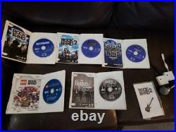 Wii Rock Band 2 Drum Set With 5 Games. Wireless BUNDLE with Guitar, Mic Wii Rock Band 2 Drum Set With 5 Games. Wireless BUNDLE with Guitar, Mic