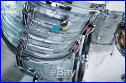 Workhorse! Vintage 1980 Ludwig Classic Drum Set In Sky Blue Pearl