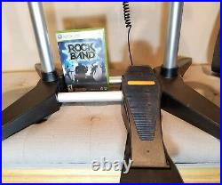 XBox 360 Rock Band 822149 Wired Drum Kit Set & Guitar & Game FREE SHIPPING