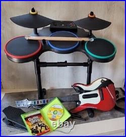 Xbox 360 Guitar Hero World Tour Drum Kit withGuitar & pedal