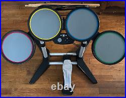 Xbox 360 Rock Band Drum Set withPedal & Stand Harmonix 822149 Tested and Works