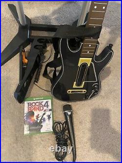 Xbox One Rock Band 4 LIMITED EDITION RED Drums with Pedal & RIVALS Game & Guitar