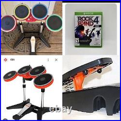 Xbox One Rock Band 4 Wireless LIMITED EDITION RED Drums with Pedal & RIVALS Game