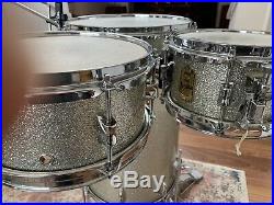 YAMAHA CLUB JORDAN cocktail drum set kit silver sparkle