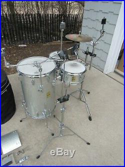 YAMAHA CLUB JORDAN drum set kit silver gig bags stands | Used Drum Sets