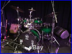 YAMAHA LIVE CUSTOM 4 PC 22 10 12 16 emerald Drum Set OAK 4 drums Shell PACK