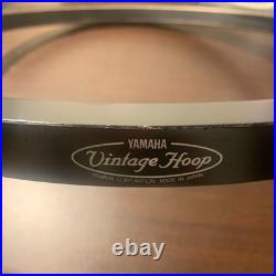 YAMAHA Vintage Hoop Wood Hoop Black 2 Piece Set Snare
