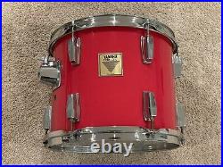 Yamaha 12 Power V Tom Candy Apple Red Drum Set Drums Drumset