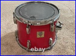 Yamaha 12 Power V Tom Candy Apple Red Drum Set Drums Drumset