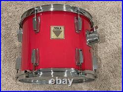 Yamaha 12 Power V Tom Candy Apple Red Drum Set Drums Drumset