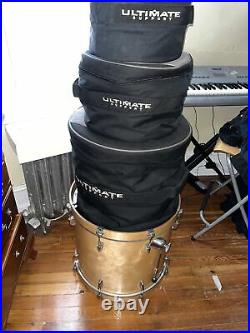 Yamaha 4pc Stage Custom Drum Kit Set Birch with Snare, Tom & Support Bags