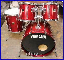 Yamaha 4pc Stage Custom Drum Set Cranberry Red