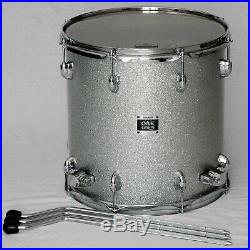 Yamaha 5 Piece Oak Custom Drumset Silver Sparkle Lacquer Excellent Condition