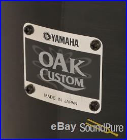 Yamaha 5pc Oak Custom Drum Set Musashi Black Used