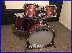 Yamaha 7000 Series Dark Wood Vintage Drum Set 1982 big sizes matching IJ badges