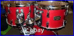 Yamaha Absolute Hybrid Maple Drumset Autumn Red. LOCAL PICKUP ONLY