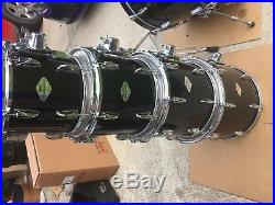 Yamaha Beech Custom Black 22-10-12-14-16 Drum Set- MIJ