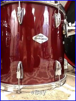Yamaha Beech Custom Cherry Wood Lacquer 5pc Drum Set